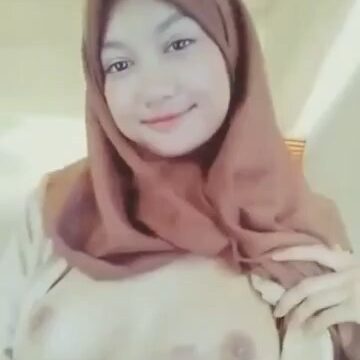 Hijab Coklat Buka Uting